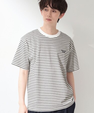 COOLボーダー 半袖Tシャツ 接触冷感/洗濯機OK