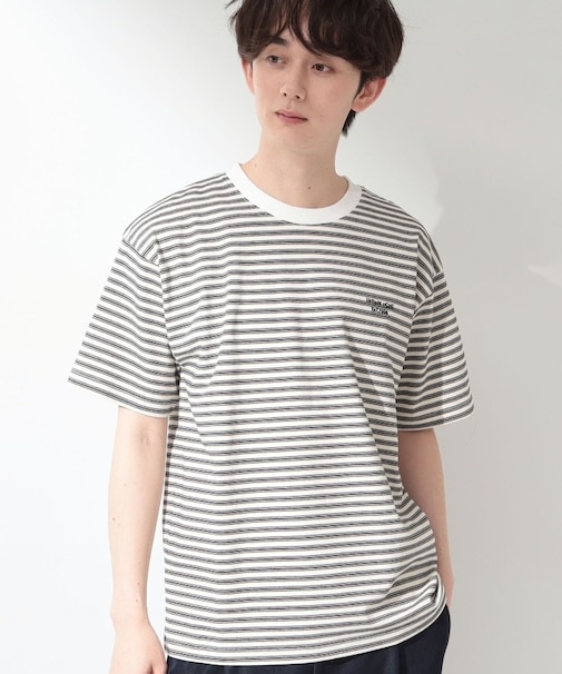 COOLボーダー 半袖Tシャツ 接触冷感/洗濯機OK