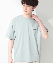 ワンポイント刺繍 半袖Tシャツ 洗濯機OK