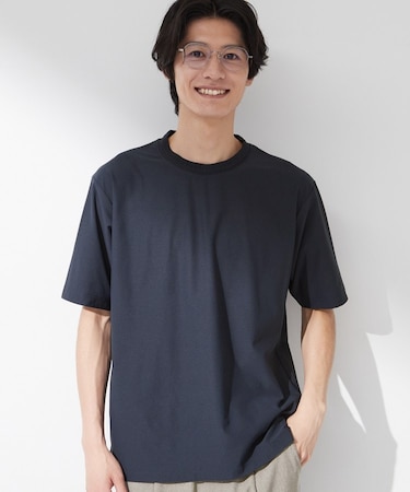 【吸水速乾／UVカット／接触冷感】ミニリップル半袖Tシャツ