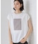 オーガンジー刺繍Tシャツ