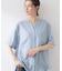 【M-XL/さりげなく二の腕カバー】5分袖Wポケットシャツ