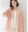 【M-XL/さりげなく二の腕カバー】5分袖Wポケットシャツ