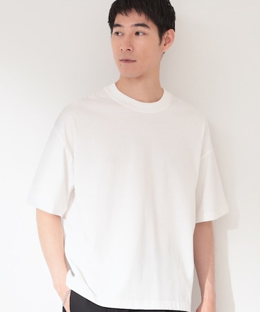 【ゆったりシルエット】前後切り替え 半袖Tシャツ