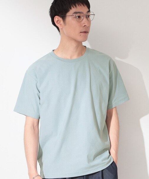【接触冷感/吸水速乾/UVカット】パーフェクテック リンクス柄 半袖Tシャツ