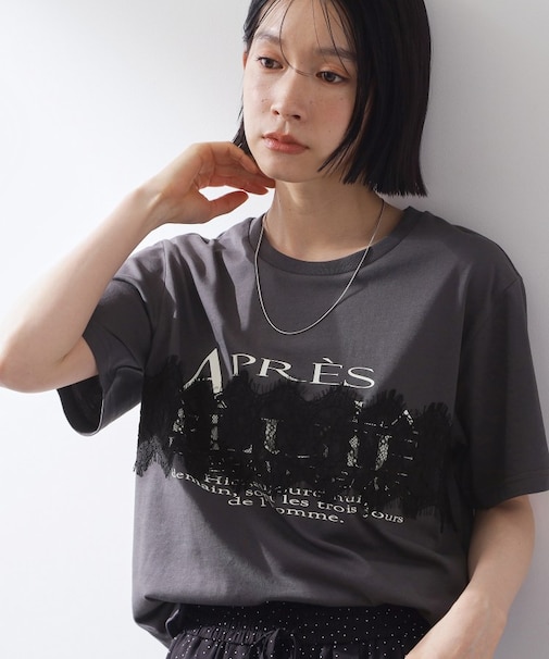 【ひんやり/吸水速乾】ロゴレースカバーリングTシャツ