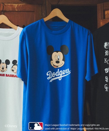 【Disney】【MLB】スペシャルデザイン半袖Tシャツ