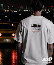 頭文字D 別注 『タカハシ』 グラフィック半袖Tシャツ ステッカー&チャーム付き