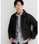 【色落ちしにくい/セットアップ可】デニムライク ジップアップジャケット