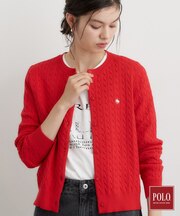 POLO BCS/ケーブルクルーカーディガン
