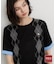 POLO BCS/アーガイル半袖ニット