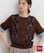 POLO BCS/アーガイル半袖ニット