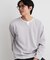 【洗濯機OK】カノコキーネック レイヤード長袖Tシャツ