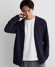 【半袖Tシャツ付き／洗濯機OK】アンサンブル 長袖カーディガン