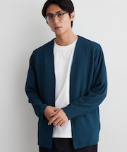 【半袖Tシャツ付き／洗濯機OK】アンサンブル 長袖カーディガン