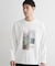 【洗濯機OK】ポンチ長袖フォト長袖Tシャツ