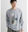 【洗濯機OK】ポンチ長袖フォト長袖Tシャツ