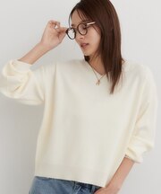 【毛玉・静電気防止/7色/洗える】上品見えVネックニット～KINOCO～