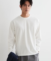 【洗濯機OK】カノコ編み 長袖Tシャツ