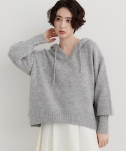 ふんわりフードニット