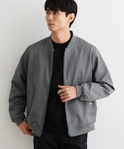 【洗濯機OK／ストレッチ】FLEX LINE リブブルゾン