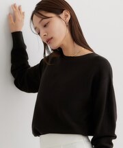 【毛玉防止/蓄熱/洗える】美映えガーターニット
