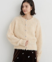【洗える】ふわふわシャギーカーディガン