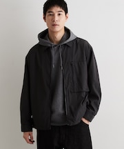 チェック柄 ジップアップブルゾン