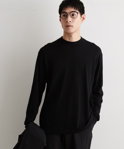 Kuro ウール混モックネックニット｜ザショップティーケーの通販｜&mall