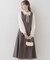 【美シルエット・ほろ甘ジャンスカ】フィット＆フレアージャンスカ