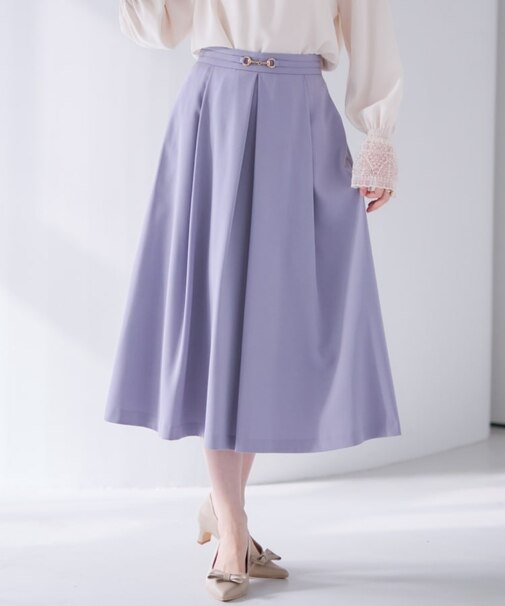 【きれいめ・美脚効果・通勤】ネオシャンブルビットスカート