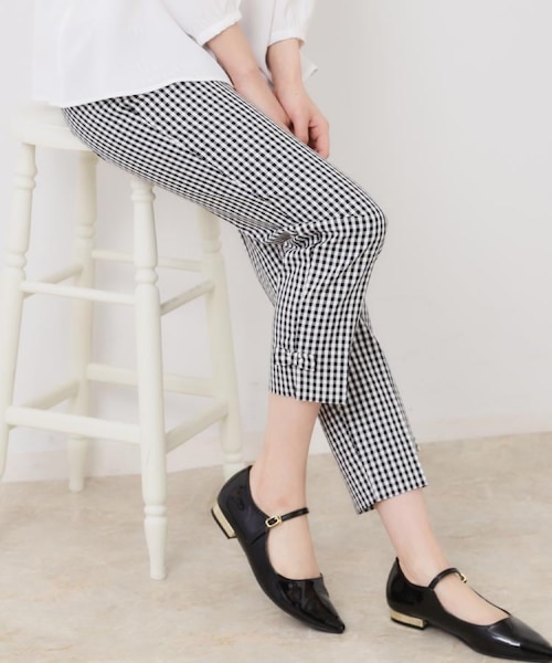 UVカット カラー千鳥アンクルパンツ｜アダバットの通販｜&mall（アンド