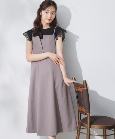 【洗える・大人可愛い】リネンライクアソートキャミワンピース