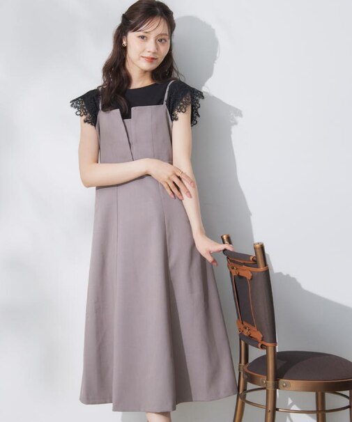 【洗える・大人可愛い】リネンライクアソートキャミワンピース