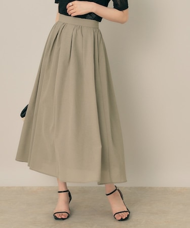 【きれいめ・シアー・通勤】パレットボイルロングスカート
