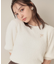 ラメフェザー半袖ニット