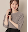 ラメフェザー半袖ニット
