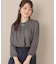 【大人可愛い・パール取り外し・通勤】・タックタイチェック柄ブラウス