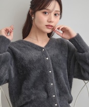 【大人可愛い/きれいめ】前後2WAYフェザーカーディトップス