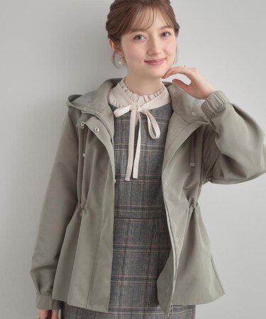 【撥水・ハンドウォッシャブル・大人可愛い・通勤】キルトライナー付マウンテンパーカ