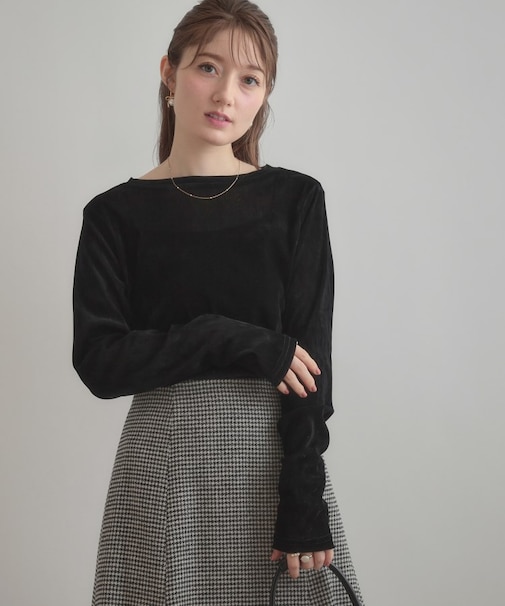 シアーベロアTシャツ