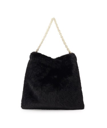 フェイクファーチェーンバッグ