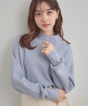 【ゆるふわ・通勤】リッシュアンゴラ バックパール調ニット