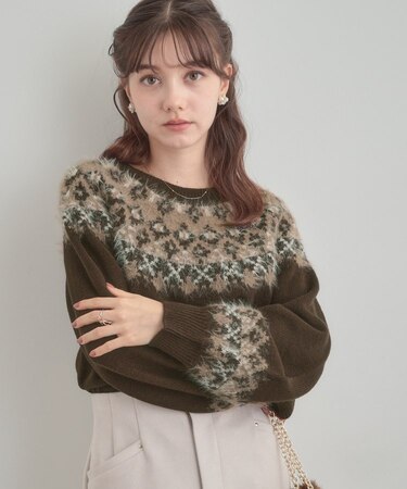 【着映え】求心フェザーニット