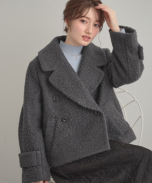 プードルボアショートコート