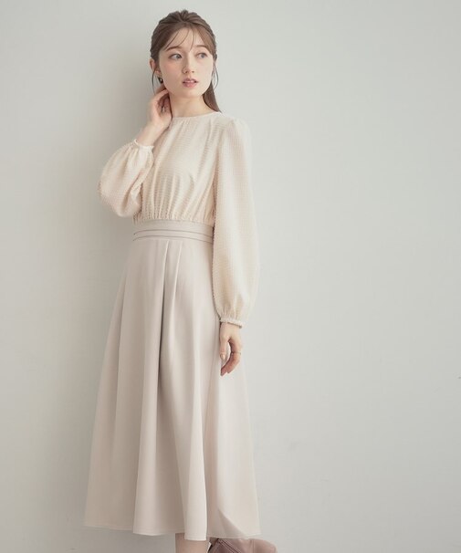 ジャカードドッキングワンピース