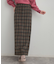 シャギーチェックIラインスカート