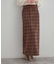 シャギーチェックIラインスカート