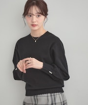 【洗える/スカラデザイン】パフスリーブ ニット