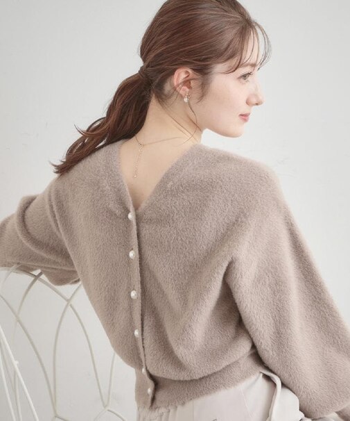 【前後2WAY】Springフェザーカーデトップス